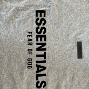 Fear of god essentials grey long sleeve